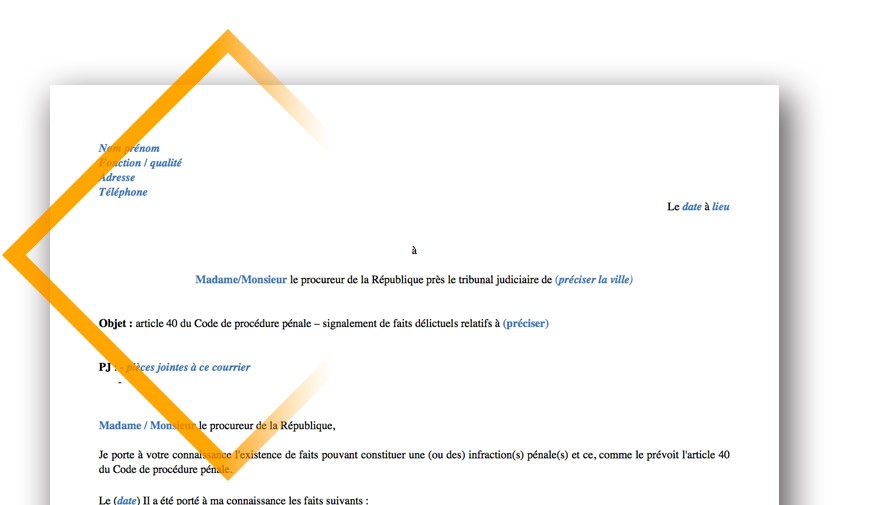 Faits délictuels – Article 40 